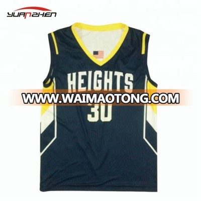 Factory direct sale breathable mesh sublimation basketball jersey uniform