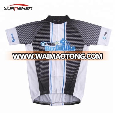 Short sleeves sublimated mens cycling jersey