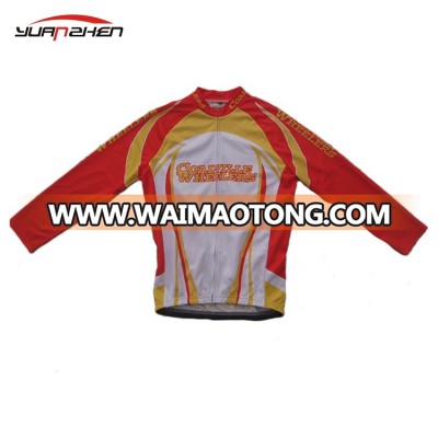 Hot product custom sublimation printing color short delivery time plus size long sleeve women cycling jersey wear